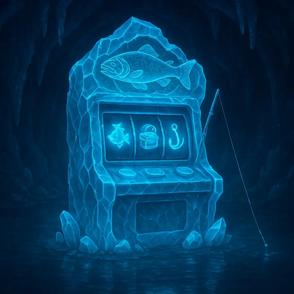 Big Bass Splash pokie machine glowing inside the 24Magic cave