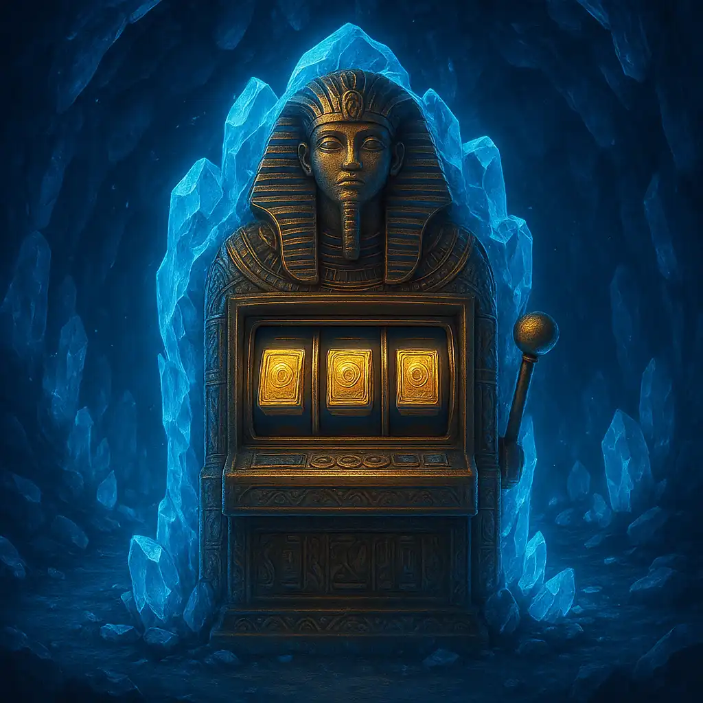 Wanted Dead or a Wild pokie machine glowing inside the 24Magic cave
